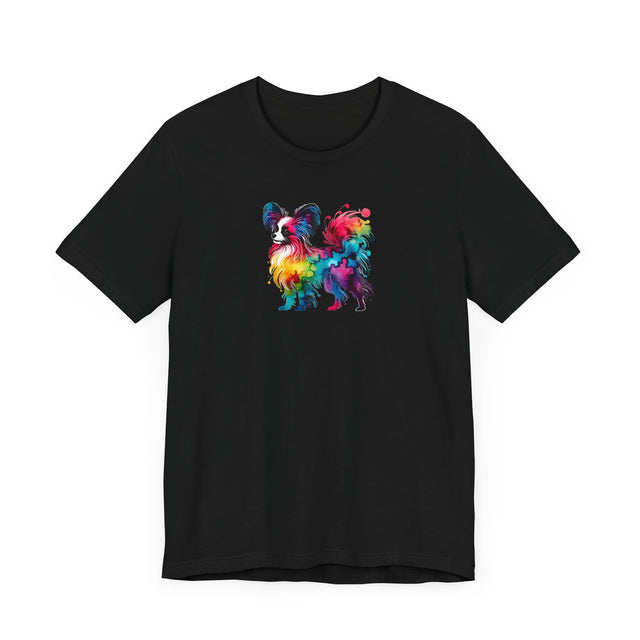Rainbow Papillon T-shirt,Pride Shirt,Dog Lover Top,Rainbow Animals,LGBTQ+ Tee, Butterfly Dog gift, Phalene Owner