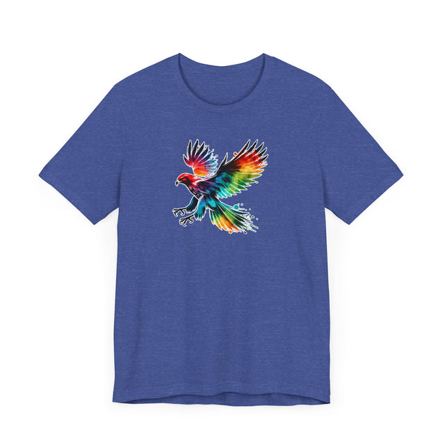 Rainbow Hawk Alcohol Ink T-shirt, Pride Shirt,Bird Lover T shirt, LGBTQ+, BGLT, Avian