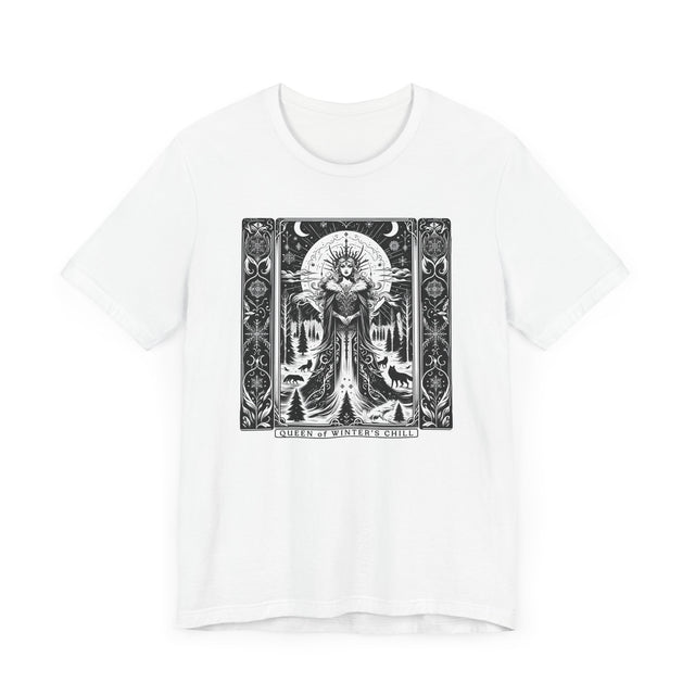 Queen of Winter's Chill,Tarot card shirt,Mothers Day Gift,Christmas Shirt,Witchy Shirt,Winter Tee,Gift for her,Gift for Mom,Gift for Wife