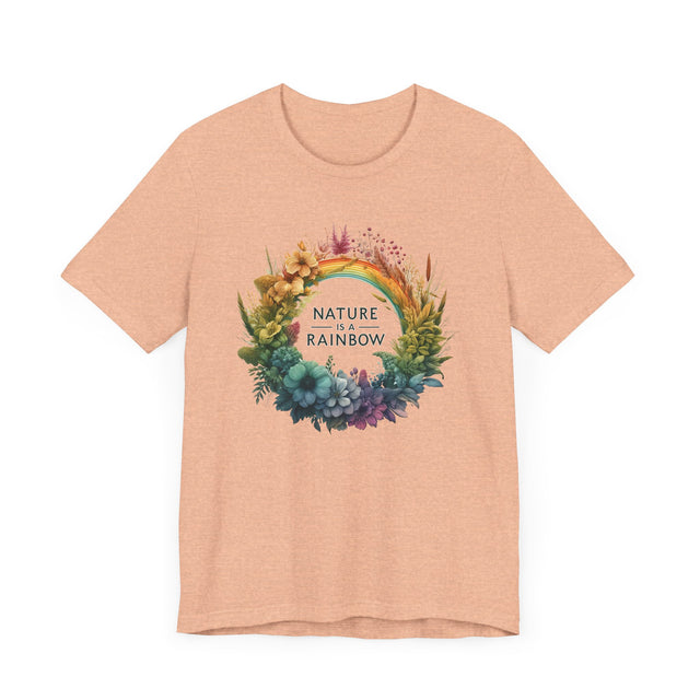 Nature Is A Rainbow Wreath T-shirt, Nature Lover Shirt