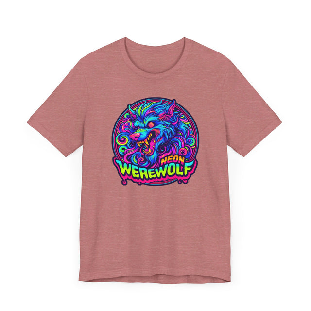 Neon Werewolf T-shirt, Halloween Tee, Neon Goth