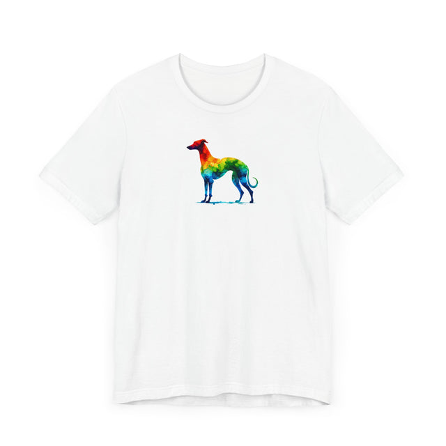 Rainbow Whippet T-shirt,Pride Shirt,Dog Lover Top,Rainbow Animals,LGBTQ+ Tee, Whippet owner, Whippet gift