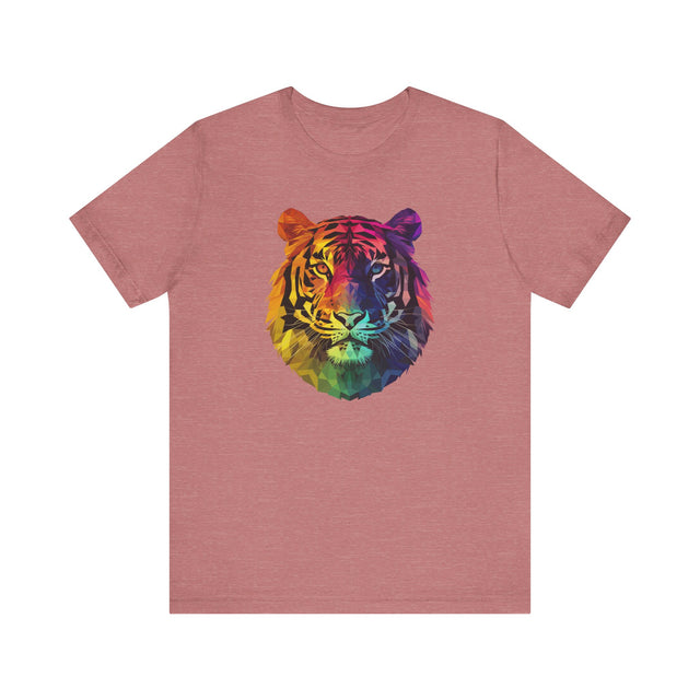 Rainbow Tiger T-shirt,Pride Shirt, Pride Parade Top, Rainbow Animals,LGBTQ+ Tee, Nonbinary, Gay, Lesbian, Bisexual, Trans, BGLT, LBGT, Enby, Pansexual