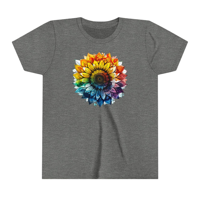 Rainbow Sunflower T-shirt, Youth Size