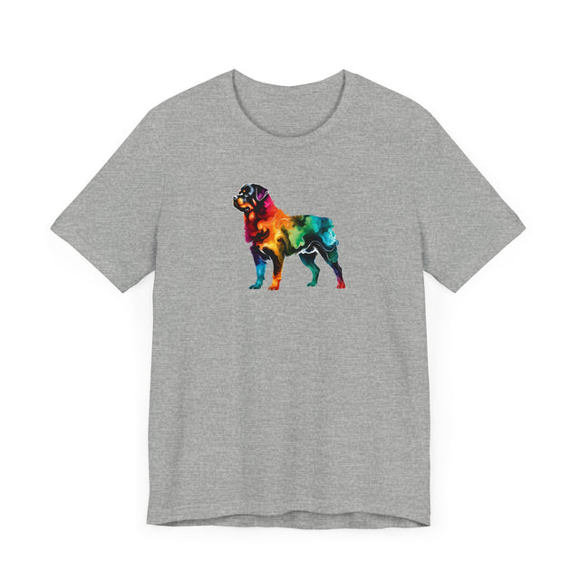 Rainbow Rottweiler T-shirt,Pride Shirt,Dog Lover Top,Rainbow Animals,LGBTQ+ Tee, Rottie owner, Rotty gift