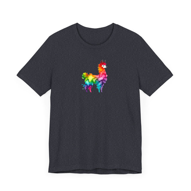 Rainbow Llama Alcohol Ink T-shirt, Pride Shirt,Animal Lover T shirt, LGBTQ+, BGLT