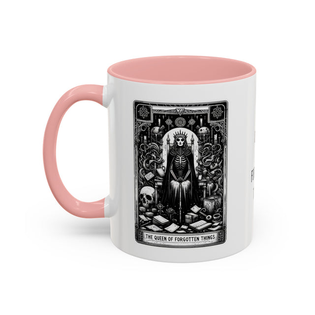 Queen of Forgotten Things,Tarot card mug,Mothers Day Gift,Tarot Reader Gift,Witchy cup,Mystical Cards,Astrology,Gift for her,Goth shirt
