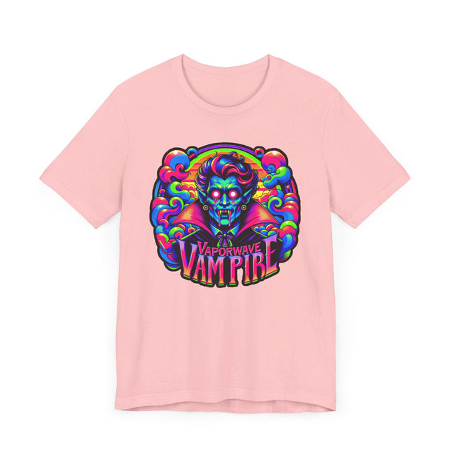 Vaporwave Vampire T-shirt, Halloween Tee, Neon Goth