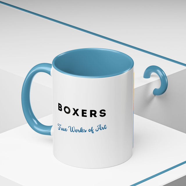Boxers Coffee Cup,4-Panel Pop Art Mug,Boxer Lover,Boxer Mom,Boxer Dad,Dog Lover Gift,Boxer Gift
