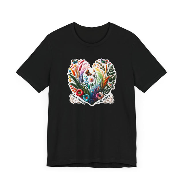 Love Comes In All Colors Heart Shirt, Rainbow Heart T-shirt,