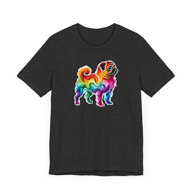 Rainbow Pug T-shirt,Pride Shirt,Dog Lover Top,Rainbow Animals,LGBTQ+ Tee, Pug owner, Pug gift