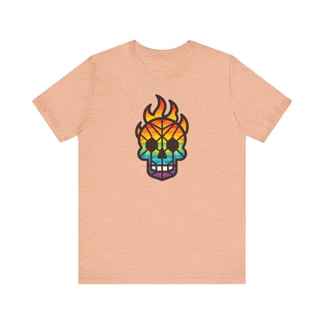 Rainbow Skull Shirt,Pride T-Shirt,Pride Parade T shirt, LGBTQ+ Tee,Nonbinary,Gay,Lesbian,Bisexual,Trans,BGLT,LBGT,Radical Fairies,Queer Goth