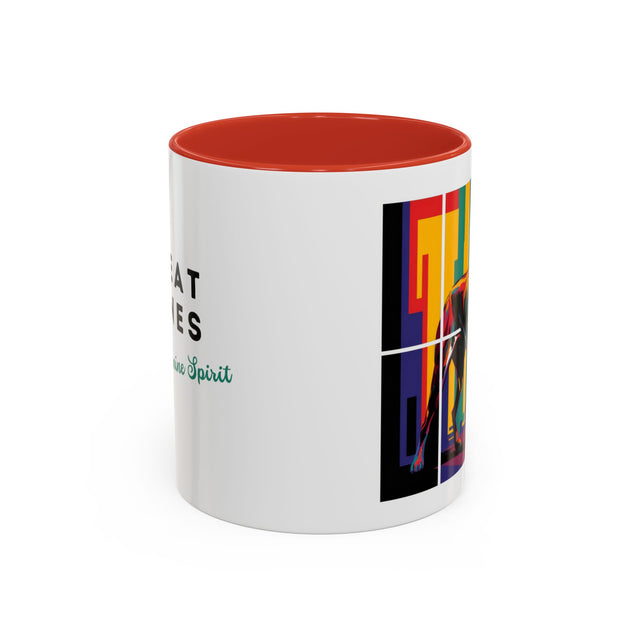 Great Danes Coffee Cup,4-Panel Pop Art Mug,Great Dane Lover,Great Dane Mom,Great Dane Dad,Dog Lover Gift,Great Dane Gift