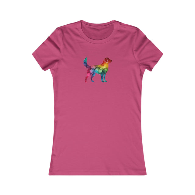 Rainbow Labrador Retriever T-shirt,Pride Shirt,Dog Lover Top,Rainbow Animals,LGBTQ+ Tee, Lab Owner,Women's Favorite Tee