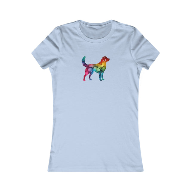 Rainbow Labrador Retriever T-shirt,Pride Shirt,Dog Lover Top,Rainbow Animals,LGBTQ+ Tee, Lab Owner,Women's Favorite Tee