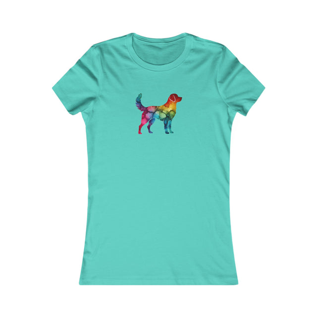 Rainbow Labrador Retriever T-shirt,Pride Shirt,Dog Lover Top,Rainbow Animals,LGBTQ+ Tee, Lab Owner,Women's Favorite Tee