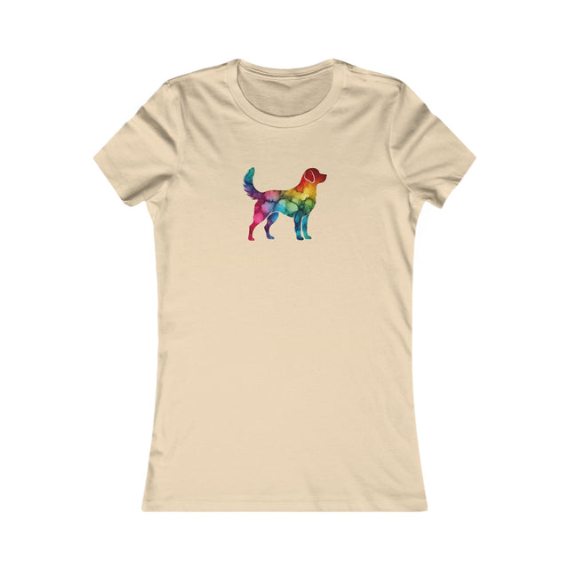 Rainbow Labrador Retriever T-shirt,Pride Shirt,Dog Lover Top,Rainbow Animals,LGBTQ+ Tee, Lab Owner,Women's Favorite Tee