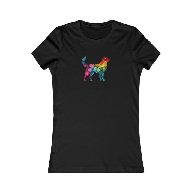 Rainbow Labrador Retriever T-shirt,Pride Shirt,Dog Lover Top,Rainbow Animals,LGBTQ+ Tee, Lab Owner,Women's Favorite Tee