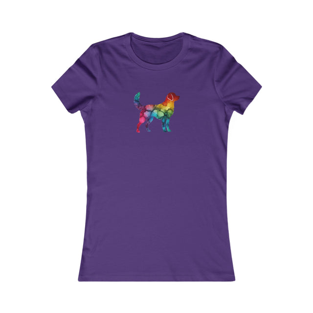 Rainbow Labrador Retriever T-shirt,Pride Shirt,Dog Lover Top,Rainbow Animals,LGBTQ+ Tee, Lab Owner,Women's Favorite Tee