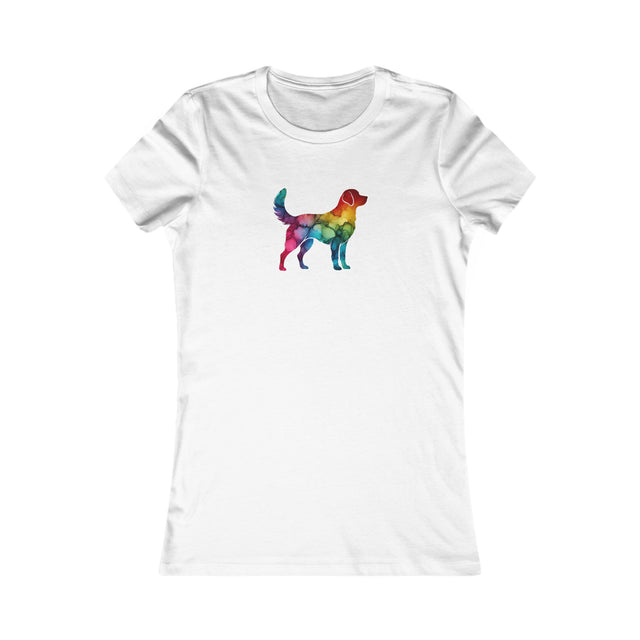 Rainbow Labrador Retriever T-shirt,Pride Shirt,Dog Lover Top,Rainbow Animals,LGBTQ+ Tee, Lab Owner,Women's Favorite Tee