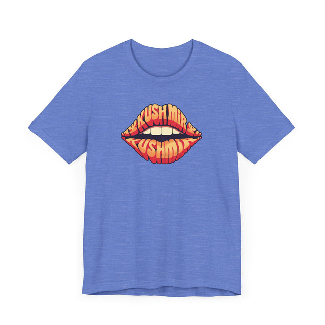 Kush Mir "Kiss Me" Lips T-shirt, Yiddish Lover Shirt