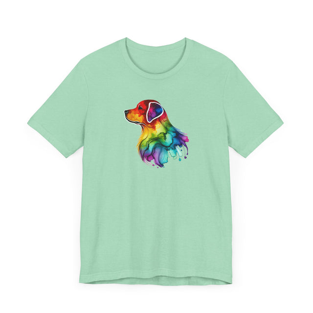 Rainbow Labrador Retriever Head T-shirt,Pride Shirt,Dog Lover Top,Rainbow Animals,LGBTQ+ Tee, Lab Owner