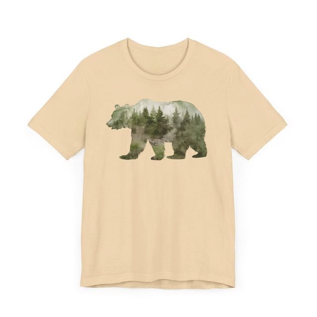 Bear Forest Silhouette T-shirt, Animal Lover T shirt, LGBTQ+, Big Bear