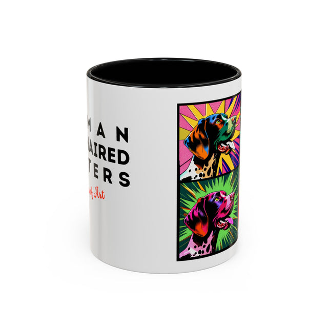 German Shorthaired Pointer Mug,4-Panel Pop Art Mug,German Shorthair Lover,GSP Mom,GSP Dad,Dog Lover Gift,Sporting Group Dog