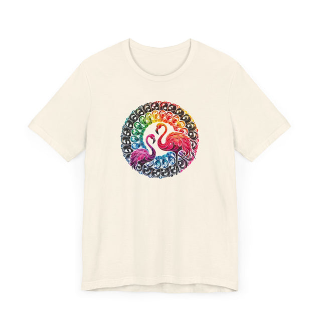 Rainbow Flamingo Mandala Alcohol Ink T-shirt, Bird Lover T shirt, LGBTQ+, BGLT,Pride Shirt