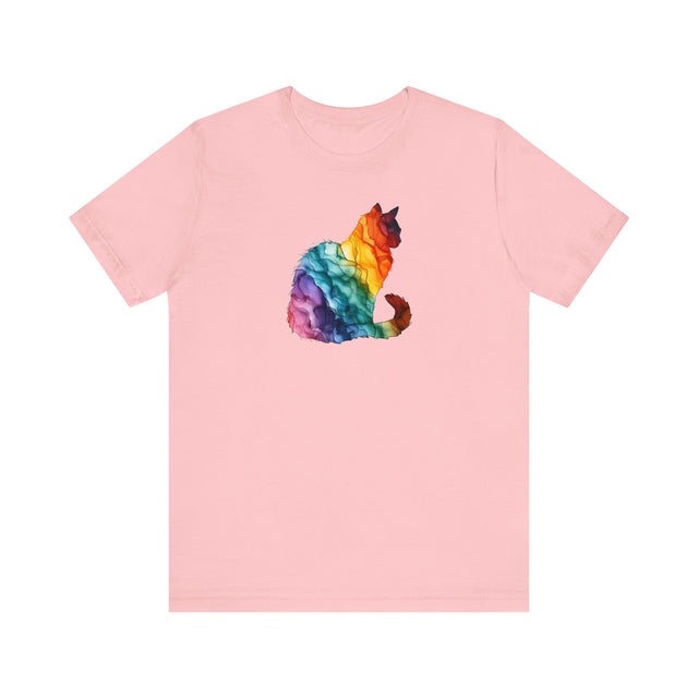 Rainbow Cat T-shirt,Pride Shirt,Cat Lover Top,Rainbow Animals,LGBTQ+ Tee,Queer,Gay,Lesbian,Bisexual,Trans,BGLT,LBGT,Feline,Kitten,Kitty