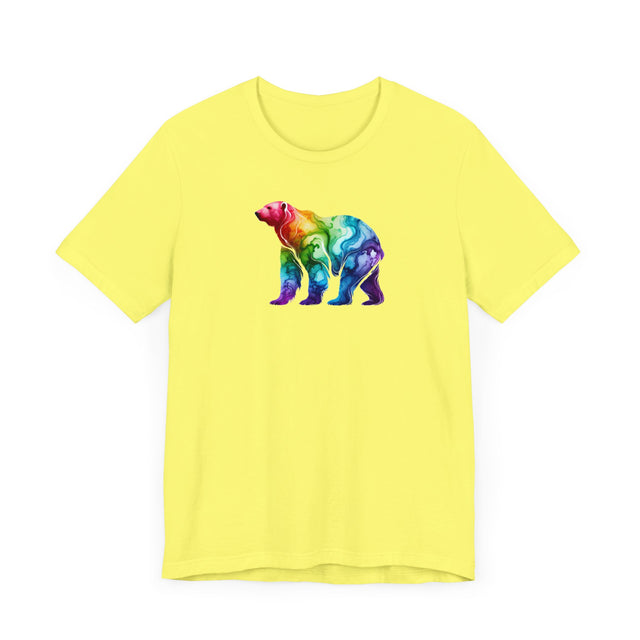 Rainbow Polar Bear Alcohol Ink T-shirt, Pride Shirt,Animal Lover T shirt, LGBTQ+, BGLT, Big Bear
