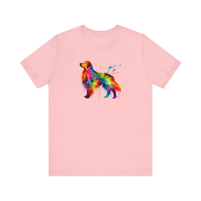 Rainbow Golden Retriever T-shirt,Pride Shirt,Dog Lover Top,Rainbow Animals,LGBTQ+ Tee, Golden Retriever Owner