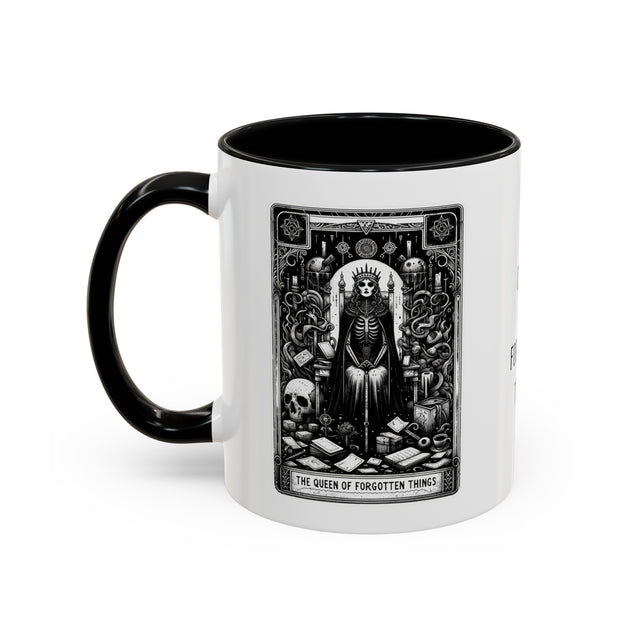 Queen of Forgotten Things,Tarot card mug,Mothers Day Gift,Tarot Reader Gift,Witchy cup,Mystical Cards,Astrology,Gift for her,Goth shirt