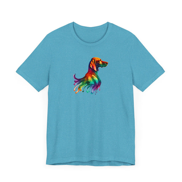 Rainbow Vizsla Head T-shirt,Pride Shirt,Dog Lover Top,Rainbow Animals,LGBTQ+ Tee, Vizsla owner, Vizsla gift