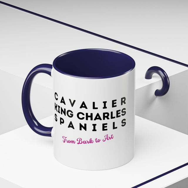Cavalier King Charles Spaniel Coffee Cup,4-Panel Pop Art Mug,Cav Lover,Cav Spaniel Mom,Cav Dad,Dog Lover Gift,Cavalier King Charles Spaniel Gift