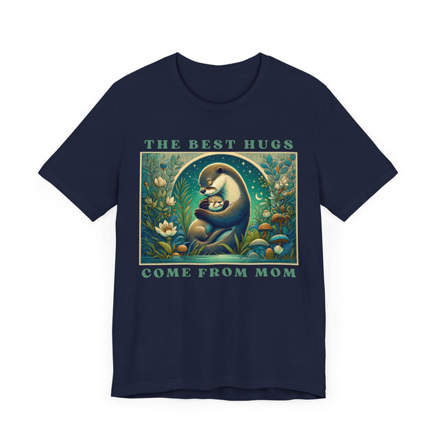 Otter T-shirt,Mothers Day Gift,Cute Mama Tee,Mom Life,Baby Shower Gift,Mama and Baby Shirt,New Mom Gift,Mom Hug Shirt,Gift For Wife,Mom Love