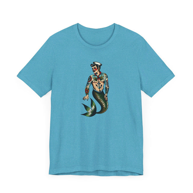 Merman Sailor T-shirt, Sailor shirt, Flash Tattoo Style