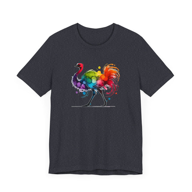 Rainbow Ostrich Alcohol Ink T-shirt, Bird Lover T shirt, LGBTQ+, BGLT,Pride Shirt