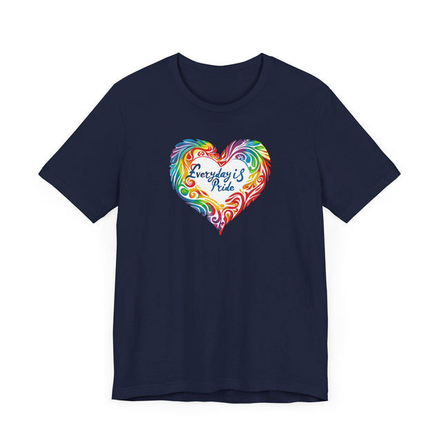 Everyday Pride T shirt, Rainbow Heart T-shirt