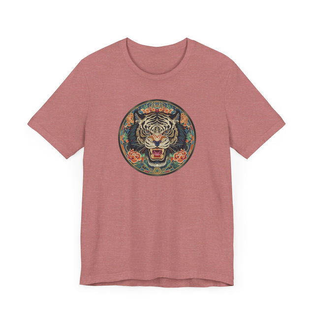 Black Tiger Mandala T-shirt,Tiger Lover Top,Big Cat Lover
