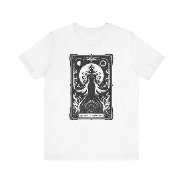 Queen of Shadows,Tarot card shirt,Mothers Day Gift,Tarot Reader Gift,Witchy Shirt,Mystical Cards Tee,Celestial Astrology,Gift for her,Goth