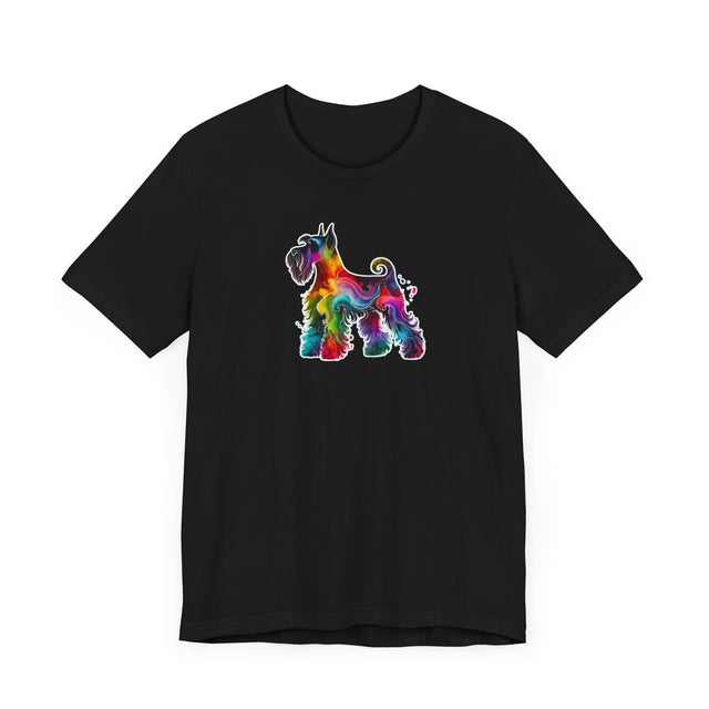 Rainbow Schnauzer T-shirt,Pride Shirt,Dog Lover Top,Rainbow Animals,LGBTQ+ Tee, Schnauzer owner, Schnauzer gift