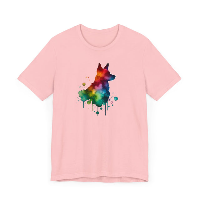 Rainbow Australian Cattle Dog Head T-shirt,Pride Shirt,Dog Lover Top,Rainbow Animals,LGBTQ+ Tee, ACD Owner,Blue Heeler, Red Heeler