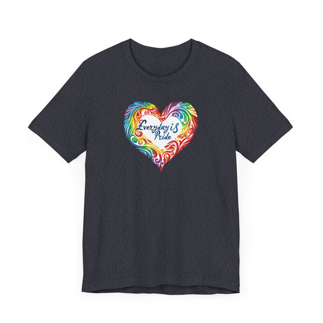 Everyday Pride T shirt, Rainbow Heart T-shirt