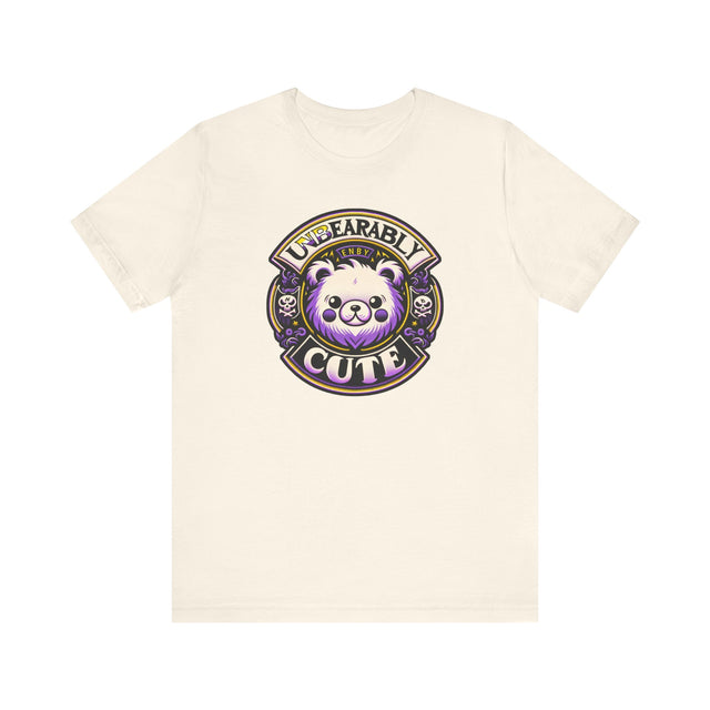 Unbearably Cute Nonbinary T-shirt,NonBinary Pride Shirt, Non-Binary Top, ENBY shirt, LGBTQ+ Tee