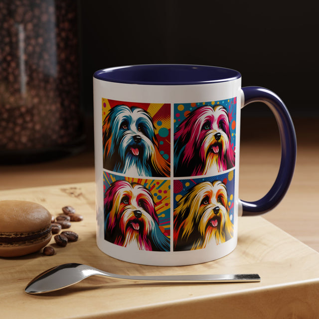 Havanese Coffee Cup,4-Panel Pop Art Mug,Havanese Lover,Hav Mom,Hav Dad,Dog Lover Gift,Havanese Gift