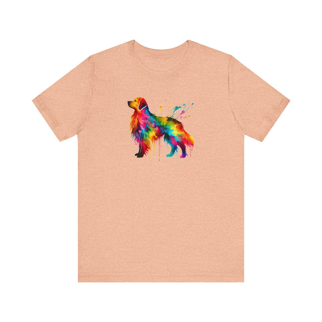 Rainbow Golden Retriever T-shirt,Pride Shirt,Dog Lover Top,Rainbow Animals,LGBTQ+ Tee, Golden Retriever Owner