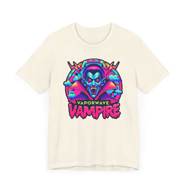 Vaporwave Vampire Bolt T-shirt, Halloween Tee, Neon Goth