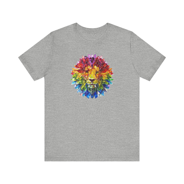 Rainbow Lion Mandala T-shirt,Pride Shirt,Big Cat Lover Top,Rainbow Animals,LGBTQ+ Tee,Queer,Gay,Lesbian,Bisexual,Trans,BGLT,LBGT