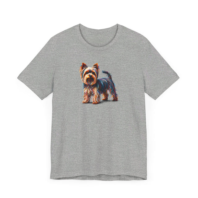 Yorkshire Terrier Rainbow Scribble T-shirt, Dog Lover Tee